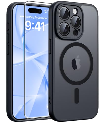 Image of FNTCASE for iPhone 15 Pro Max Case, Fit for Magsafe, Glass Screen Protector