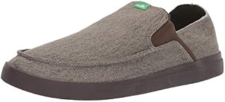 Sanuk Men's Pick Pocket Slip-On Sneaker Loafer Flat, Brindle, 10 M US