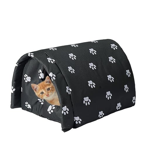 Casetta Per Gatti Whiwhi 40x40x35 Cm - Grotta Con Cuscino Lavabile, Letto Igloo Per Interni - Foto 9