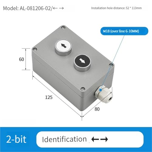 Boîtier étanche pour bouton d'arrêt d'urgence et réinitialisation - 3