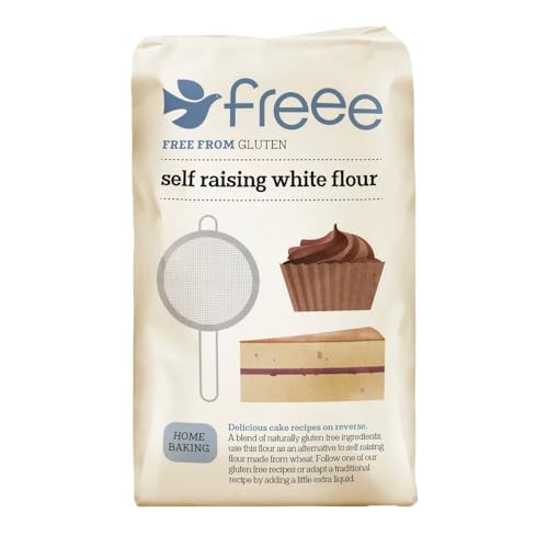 Freee 1kg Gluten Free Vegan Self Raising White Flour Pack of 1 Sponge Cake Pancake Mix Baking Agent with Welari Thank You Card | (1pack) (1kg)