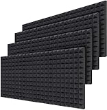 akustik schaumstoff VERBESSERT DIE SCHALLQUALITÄT DES RAUMES: Holen Sie sich die perfekte Aufnahme oder Schallabsorption, die Sie suchen. Töten Sie Hall, Echo und Wellen mit diesem idealen Wandschaum, der sich perfekt für Aufnahmestudios, Heimkinos oder zur allgemeinen Geräuschreduzierung eignet.