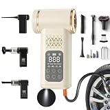 SL Euthtion Car Tire Inflator- Vacuum Cleaner- Air Compressor 3-in-1 150PSI Air Pump Cordless Rechargeable USB Portable Battery Operated Inflatables for Car, Motorcycle, Bike, Balls