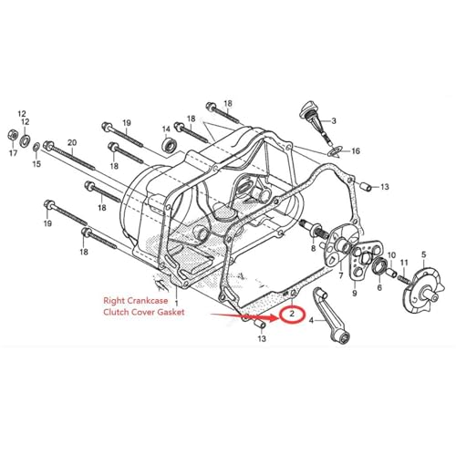 Joint de couvercle d'embrayage moto contre les fuites de carter