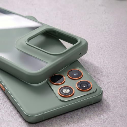 Image of Motorola Compatible with Moto Edge 70 Aurashine (TPU PC) Back Cover Drop Tested Shock Proof Mobile Case for Men, Women, Boys and Girls with Camera Protection (Lily Pad)