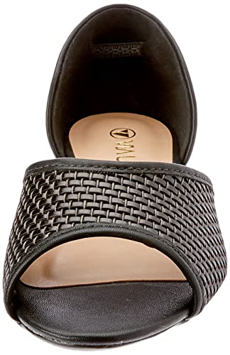 Sapatilha semi-aberta, Via Uno, Feminino, Preto, 35