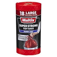 Multix Super Strong Handy Ties Tidy Bag, Large, 34 Litre Capacity (Pack of 18)