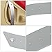 Abodvu Metal Interior Door Pull Handle Compatible with VW Beetle Bug 1998-2010,Door Panel Pull Handle Set with Screws for Front Left Driver & Right Passenger Side,Replace 1C0868107AFYW,Silver