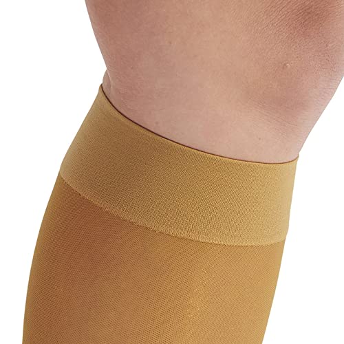 Ames Walker Aw Style 44 Sheer Support 20-30Mmhg Open Toe Knee Highs Beige Small #TOP2