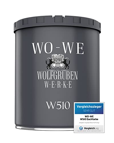 WO-WE Dachfarbe Sockelfarbe Dachbeschichtung Dachziegel Farbe W510...
