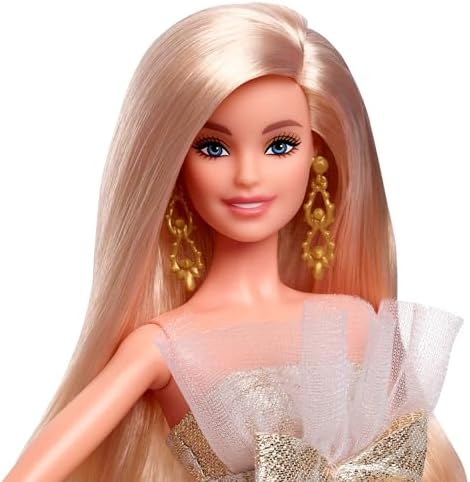 Signature 2025 Holiday Blonde Fashion Doll Wearing