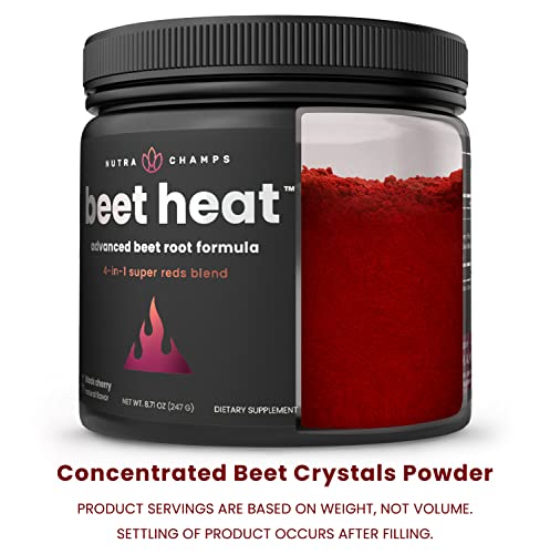 Beet Root Powder Circulation Supplement | Superfood Powder Nitric Oxide Supplement With Beetroot Juice, Super Reds Powder & Grape Seed Extract | No Sugar Beet Supplement #TOP4