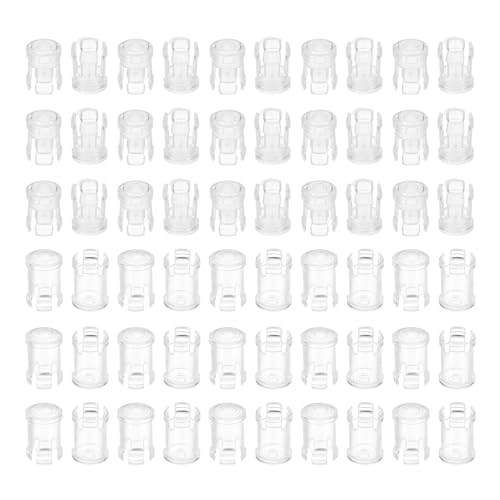 Image of PATIKIL 3mm/5mm Clear Light-Emitting Diode Holder Clip, 60 Pack LED Lamp Socket Bulb Cap Protective Cover for Bezel Mount Panel Display, Transparent
