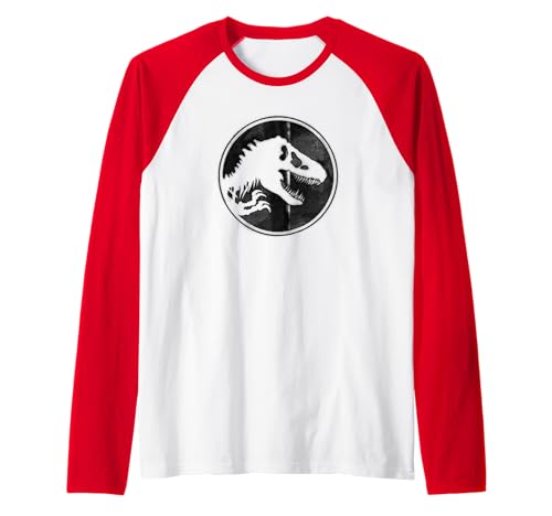 T-shirt raglan Jurassic World Dominion au look vintage rétro pour homme et femme