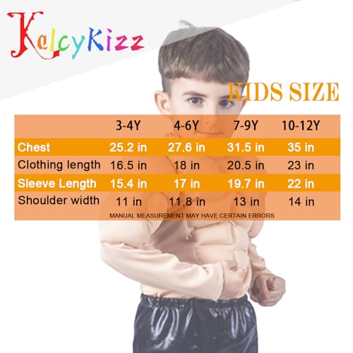 Disfraz muscular para niños, color amarillo miniatura 2