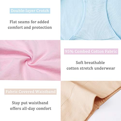 image for wirarpa Women's Cotton Underwear High Waisted Ladies Postpartum Pantie