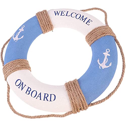 Shiwaki Durchmesser 30 cm, Marineblau, Ring des Lebens, dekorativ, nautischer Rettungsring, Rettungsring, Rettungsring, Haus, Wanddekoration,...