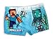 Produktbild Fashion UK Offizielles Minecraft Badeanzug, Modell Monster Meeres, Polyester, Boxershorts für Strand, Hellblau, Weiß, Größen für Kinder, Aqua (Blau), 6 Jahre