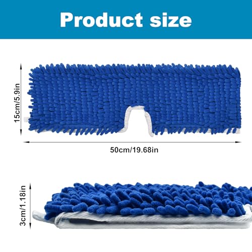2 Pack Mop Head Replacement for O-Cedar Hardwood Floor \'N More Microfiber 3-Action Flip Mop Refill, Double-Sided Mop Head, Reusable & Machine-Washable Mop Head Replace for Ocedar Dual-Action Flip Mop