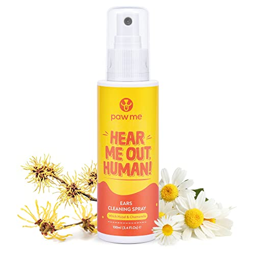 Pawme Ohrenreiniger Hund & Katze-Reinigungsspray-100ml, Ohrenpflege für Hunde oder Katzen, Ohrenreinigungsmittel für Hunde, sanfte Ohrenreinigung, Ohrenreinigungsmittel für Hunde, Haustierpflege Cover
