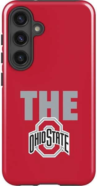 Skinit Impact Phone Case Compatible with Galaxy S25 Plus - Officially Licensed Ohio State University OSU Buckeyes Black Design