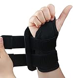 Tianhengyi Carpal Tunnel Wrist Brace, Adjustable Wrist Support Brace, Night Wrist Sleep Supports Splints Arm Stabilizer (Right Hand, L/XL, Black)