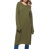 MENAB Damen Rollkragen Strickkleid Einfarbig Pullover Kleid Casual Lose Herbst Kleid Pulloverkleid Langarm Strickkleid Pullover Minikleid Sweater Freizeitkleider Pullikleid Strickpullover Kleid