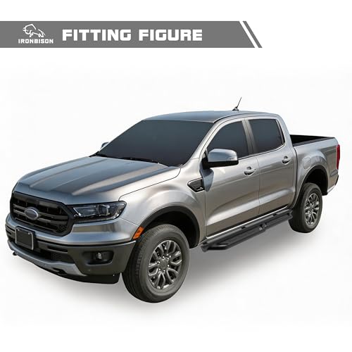 Estribos IRONBISON para Ranger Supercrew 2019-2026, acero carbono miniatura 4