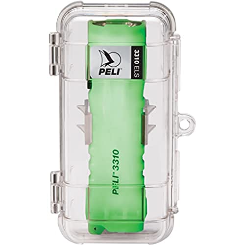 PELI 3310ELS Stacja oświetlenia awaryjnego | „Świecąca w ciemności” latarka LED z obudową do montażu ściennego, możliwość zanurzenia zgodnie ze stopniem ochrony IPX8, 378 lumenów