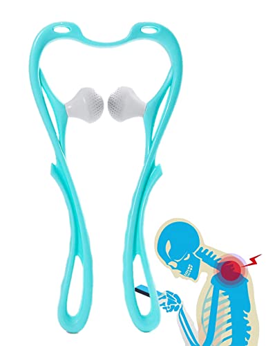 Bwoopop Neck Massager For Pain Relief Deep Tissuet, Self Shiatsu Deep Massage,Handheld Manual Roller Massager Tool - Gift For Men And Women, White Elephant Gifts, Stocking Stuffers (1 Ball) #TOP14
