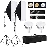 Camerina Kit Iluminación Fotografía, Caja de Luz para Luces para fotografia Fotografía Studio Photography Light Kit...