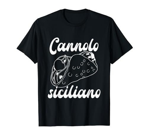 Italia Sicilia Palermo cannoli comida siciliana recuerdo Camiseta