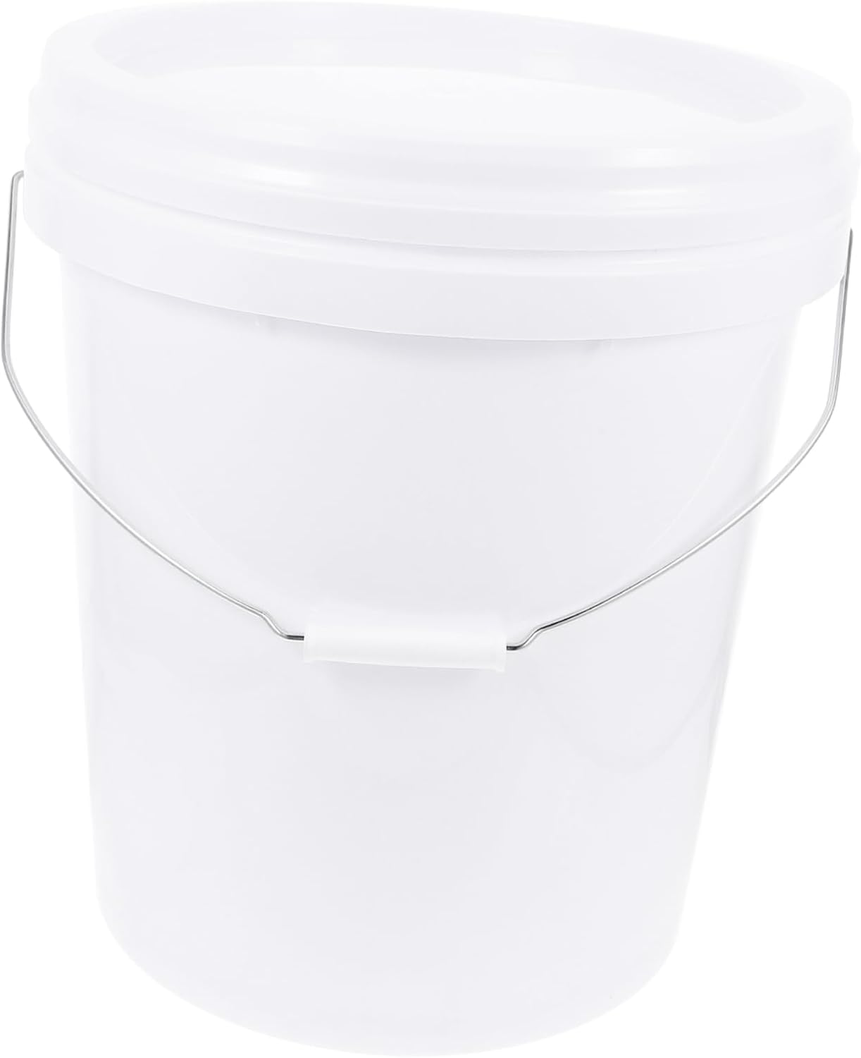 Zerodeko Round Paint Bucket with Lid Pigment Storage Container for Outdoor Use Handle for Home and Industrial Applications