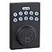 Amazon Basics Electronic Keypad Deadbolt Door Lock with Touch-Control Keyless Easy Installation, Auto Lock, Keyed Entry Option, Contemporary, 1-Pack, Matte Black
