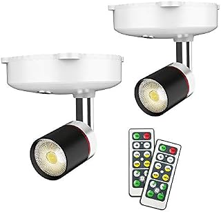 Wireless Spotlight, LED Puck Light, 2 Pack Battery Operated Accent Lights Art Picture
