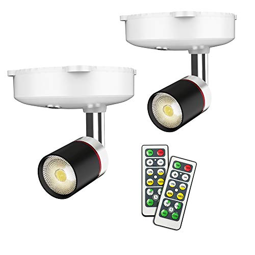 Wireless Spotlight, LED Puck Light, 2 Pack Battery Operated Accent Lights Art Picture