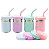 STAINLESS STEEL KID CUPS WITH SILICONE STRAWS - Designed with speech pathologist recommendations in mind, WeeSprout cups feature soft silicone straws that are better for speech and oral development and are gentle on gums and developing teeth – and un...