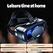 3D VR Headset Virtual Reality Glasses Headset with Controller with iPhone or Android Compatible 5-7 inch, for Mobile Games & Movies