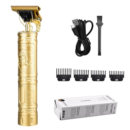 Recortadora de pelo, cortadora en T inalámbrica, máquina de aseo de precisión, herramienta recargable de afeitado de barba, bordes, recorte de detalles con motor silencioso para cortes de pelo en el