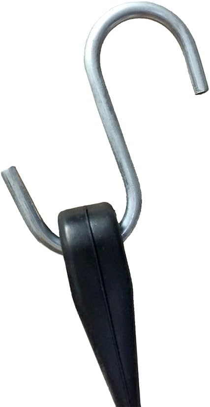 21" EPDM Rubber Tarp Bungee Straps – 100 Pack, Made in USA, 150% Max Stretch Heavy Duty Weather-Resistant Tarp Straps for Flatbed Trucks, Trailers, Cargo & Outdoor Tie-Down Use