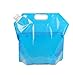 fasteners Bolsa De Agua Plegable Ultraligera Portátil, Petaca Suave, Botella Portátil Plegable para Agua Al Aire Libre, Deporte, Senderismo, Camping, Bolsa De Agua De 5L/10L (Color : 5L)