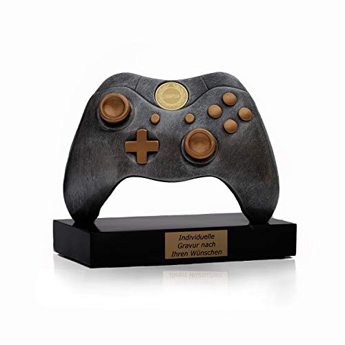 Pokal Gaming Controller mit Gravur - Geschenke für Männer Frauen Kinder - Award individuell und personalisierte Geschenkidee für den Gamer - Games