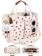 Beige & Small Strawberry