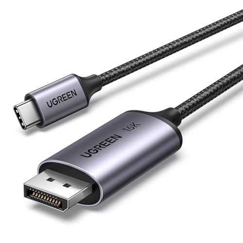 UGREEN Cable USB C a DisplayPort 2.1 16K 30Hz 8K 60Hz 4K 240Hz HDR VRR Thunderbolt 4 3 Compatible con iPhone 16 Plus Pro Max Mac mini M4/M4 Pro iPad Pro Air Surface Pro 8 Galaxy S24 Plus Ultra (1M) UGREEN Cable USB C a DisplayPort 2.1 16K 30Hz 8K 60Hz 4K 240Hz HDR VRR Thunderbolt 4 3 Compatible con iPhone 16 Plus Pro Max Mac mini M4/M4 Pro iPad Pro Air Surface Pro 8 Galaxy S24 Plus Ultra (1M)