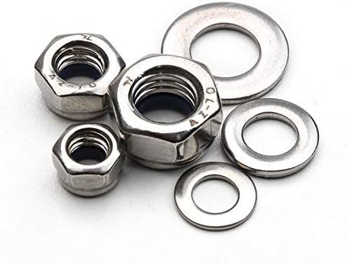 345pcs Bolts and Nuts Set M5/M6/M8 Stainless Steel Column Hexagon Head Cylinder Screw Bolt and Nut Washer Assortment Kit