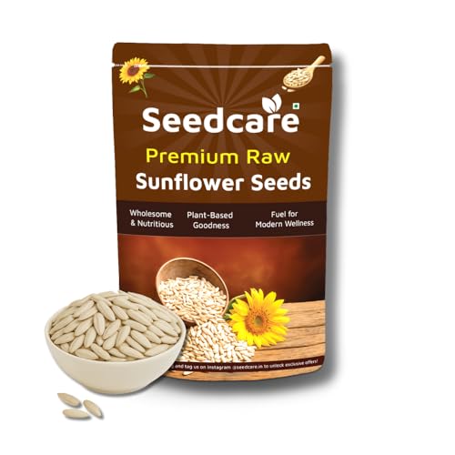 Image of Seedcare Raw Sunflower Seeds | High in Protein, Fiber, Vitamins & Antioxidants | Nutritious Superfood for Weight Management, Immunity Boost, Healthy Snacking, Smoothies, Cooking & Salads (500 g (Pack of 1))