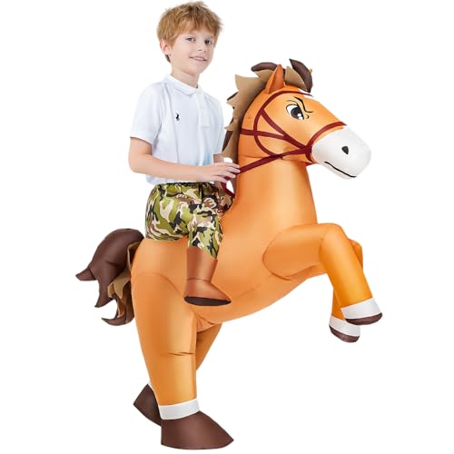 Disfraz Inflable de Caballo para Niños 7-10 años miniatura 1