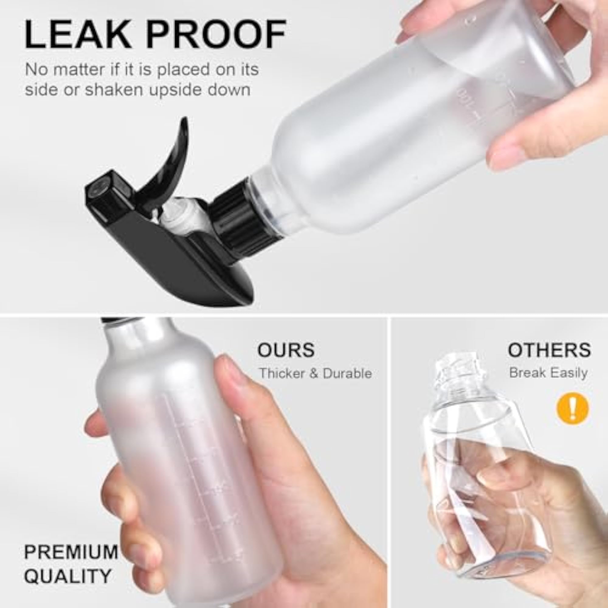 2 Pack Heavy Duty Spraying Empty Water Sprayer Bottle