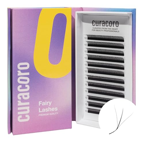 Curacoro Fairy Lash Extensions 3D Volume Lashes 0.07 CC Curl 8-15mm