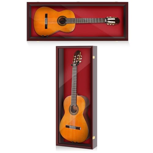 Electric/Acoustic Guitar Display Case Wall Mount